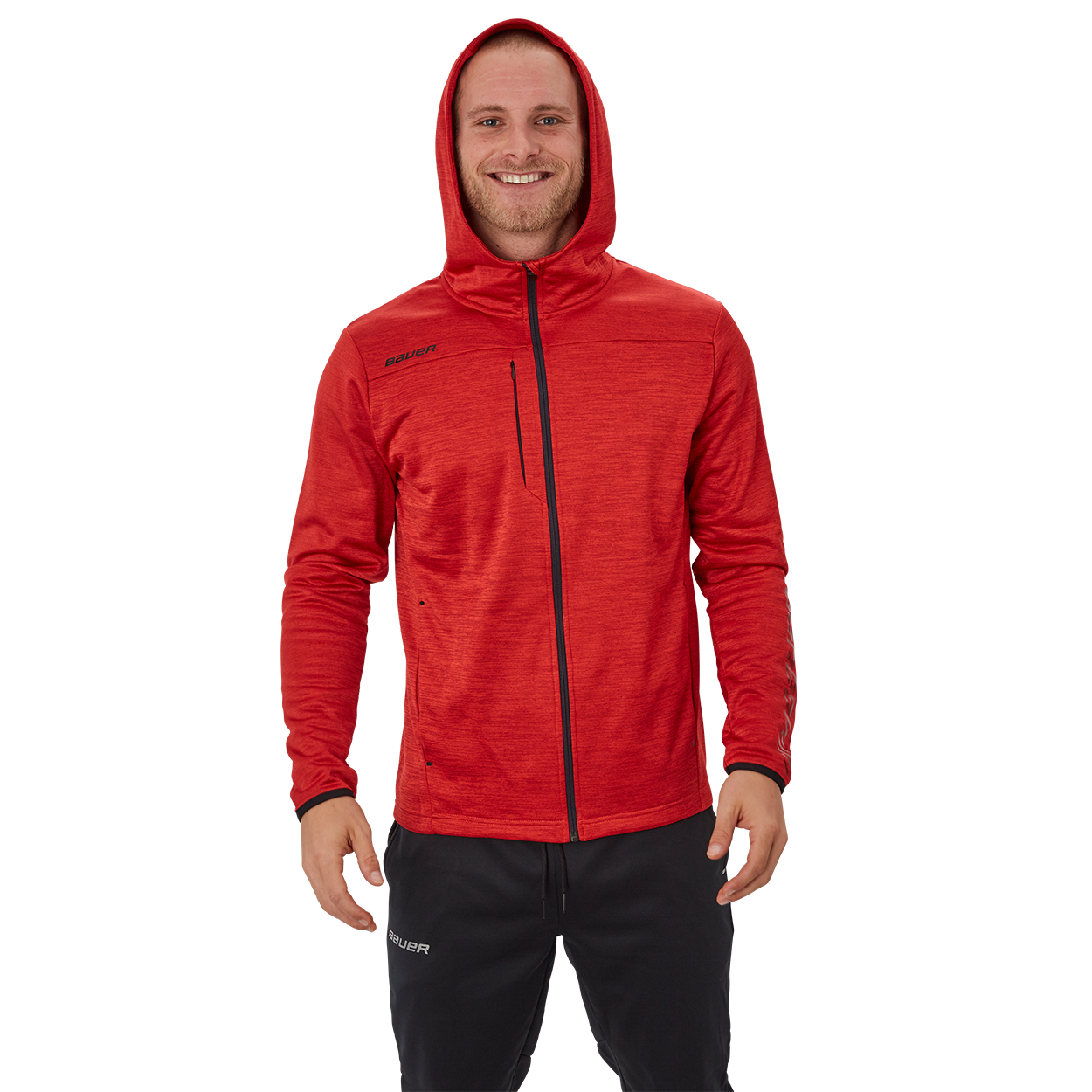 bauer zip up hoodie