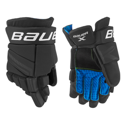 BAUER X Glove Junior,Black White,medium