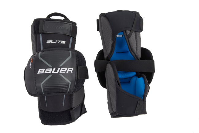 NEW BAUER PRECISION IN-LINE KNEE PADS ~ PURPLE AND BLACK ~ SIZE YOUTH MED 