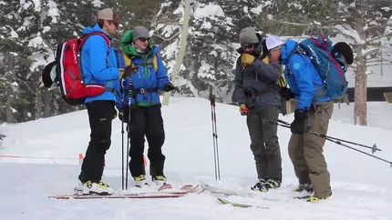 Atransceiver trailhead test skiers snowboarders