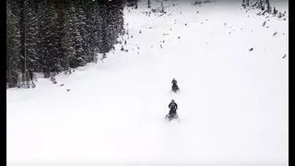 Avy Transceivers using snowmobiles