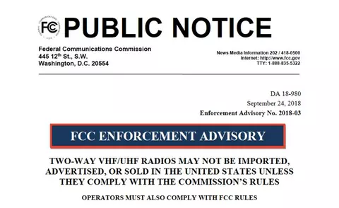 FCC two way radio operator warning 940x574