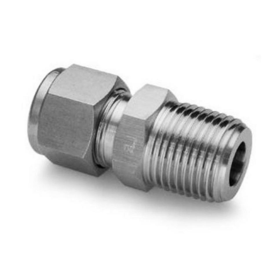 FTN 1/8 MNPT X 1/4 Comp, Straight, 316SS