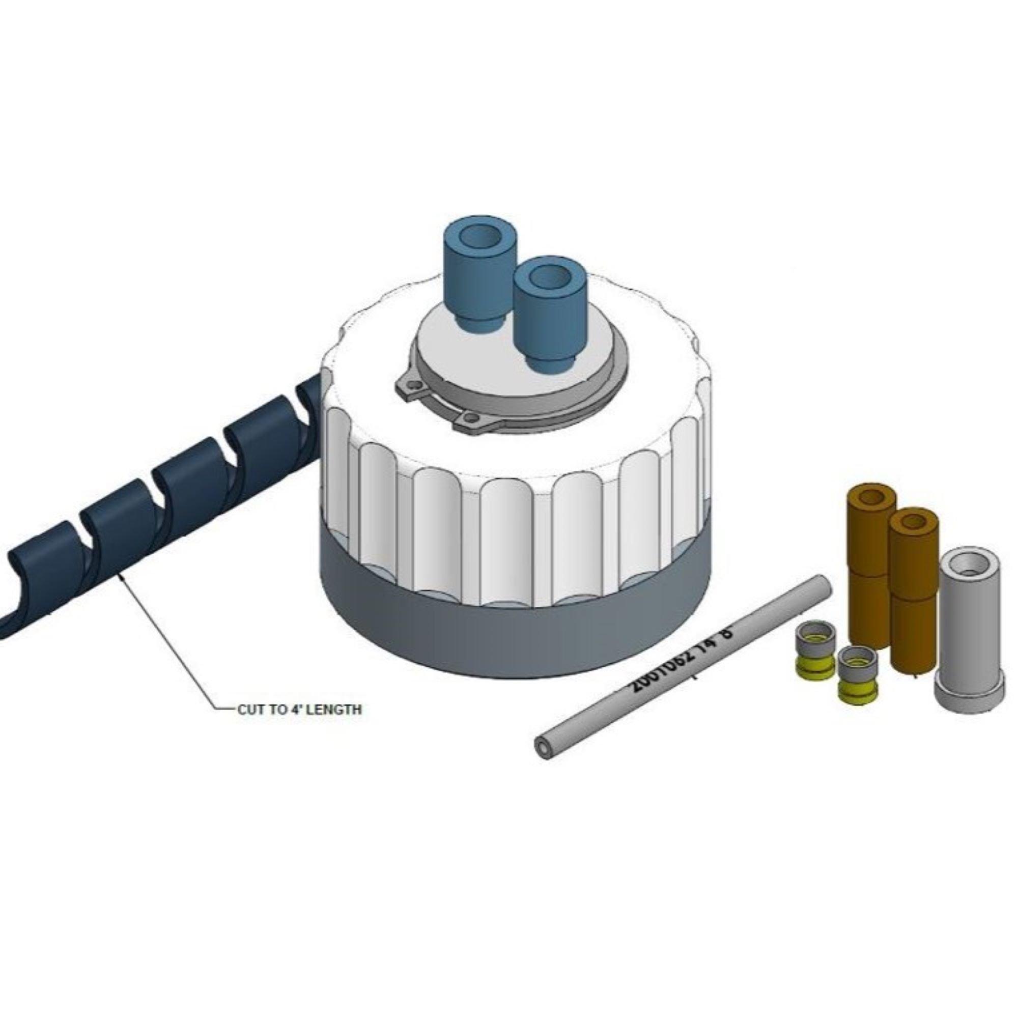 GL38 Bottle Cap 1/8 X 1/8 Web Assembly
