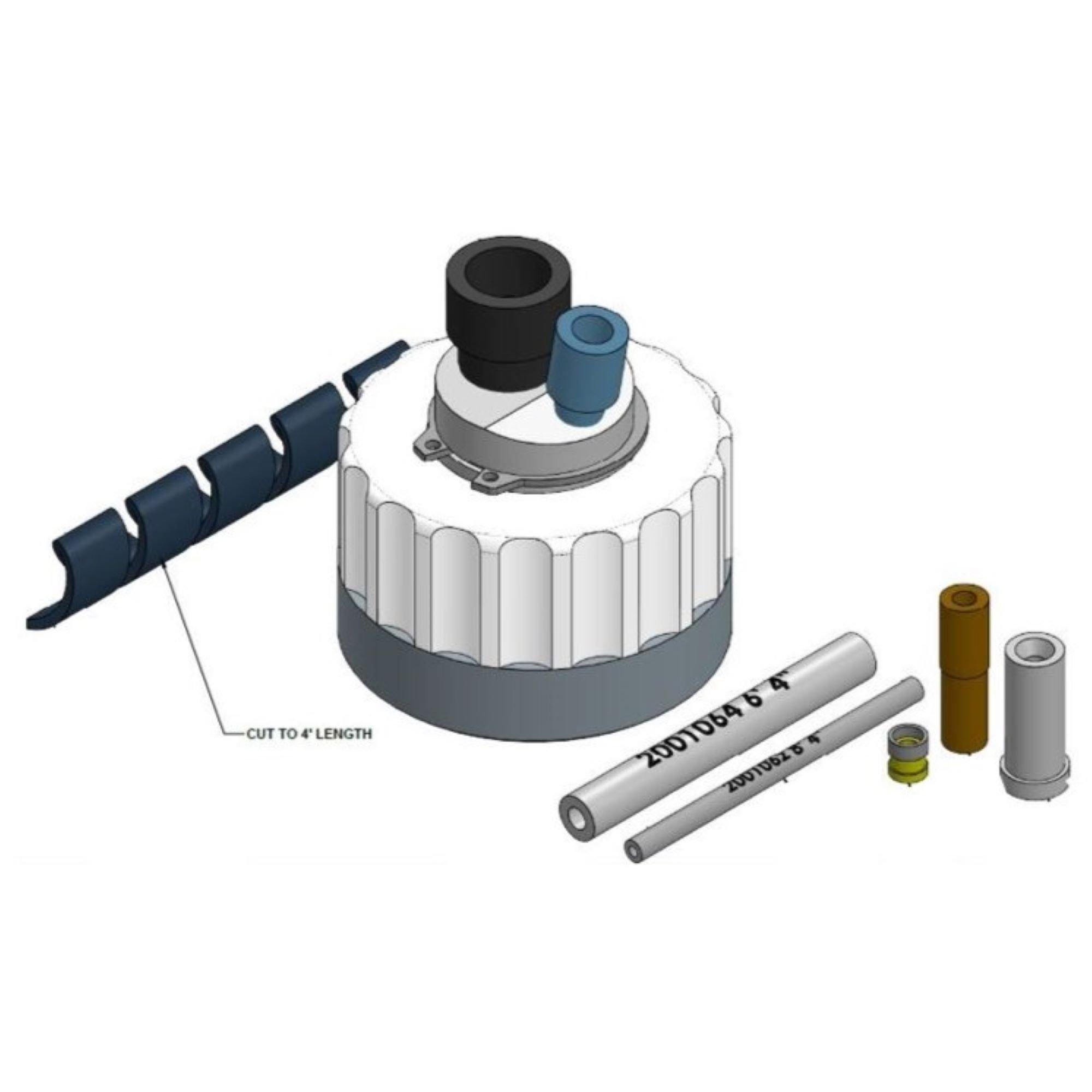 GL38 Bottle Cap 1/8 X 1/4 Web Assembly