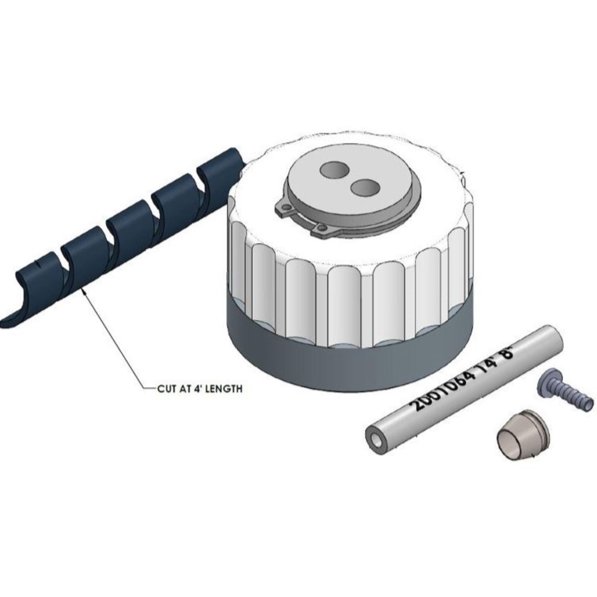 GL38 Bottle Cap 1/4 X 1/4 Web Assembly