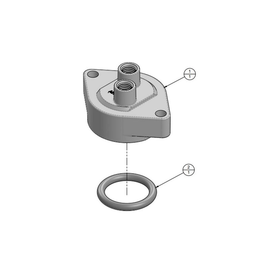 Molded Bottle Cap & O-Ring Assembly for 28-400 Bottles