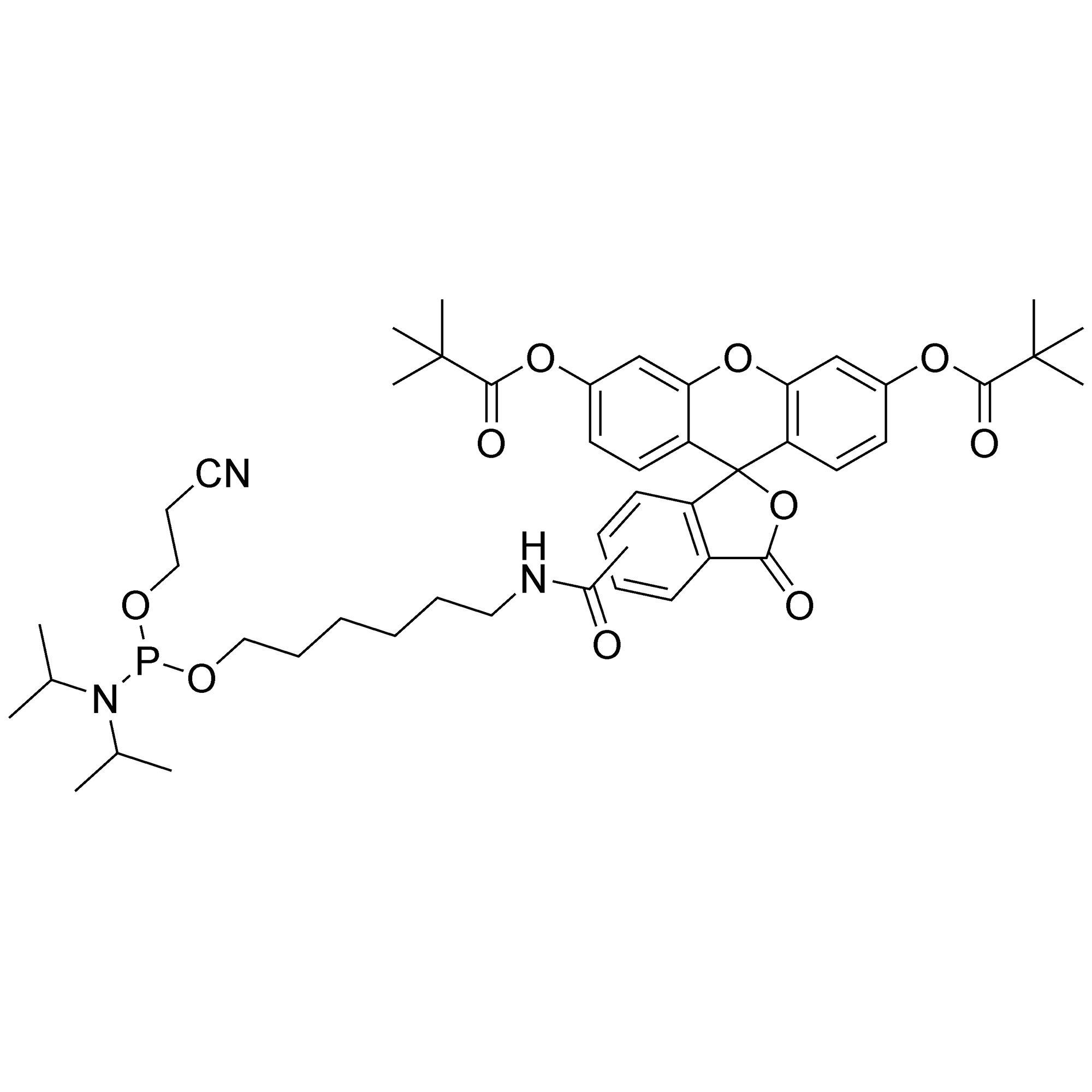 (5 and 6)-FAM, Mixed Isomers (5 and 6-CarboxyFluorescein-Aminohexyl Amidite)