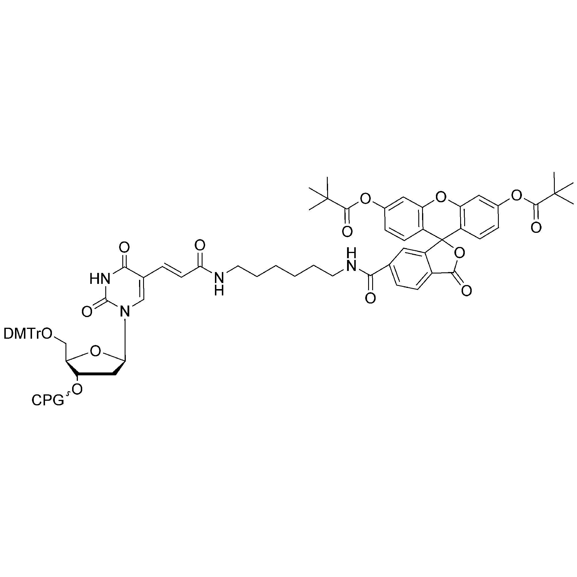 3'-Fluorescein-dT CPG, 1000 Å, Standard Loading, BULK (g)