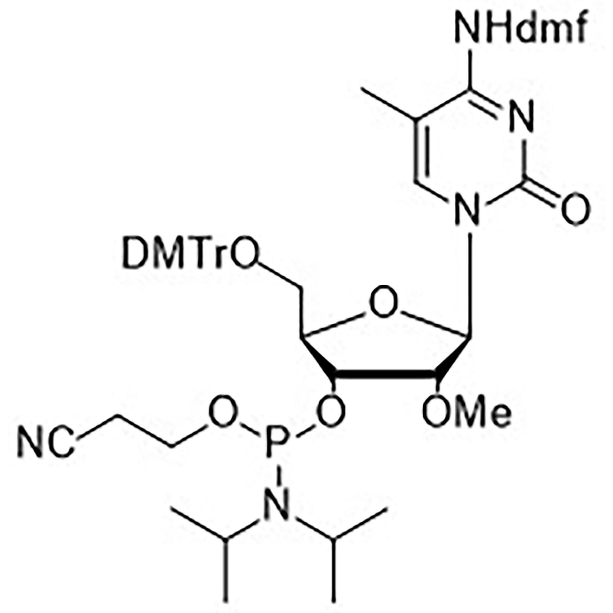 2'-OMe-5-Me-C (dmf) CE-Phosphoramidite, 5 g, MerMade (250 mL / 28-400)