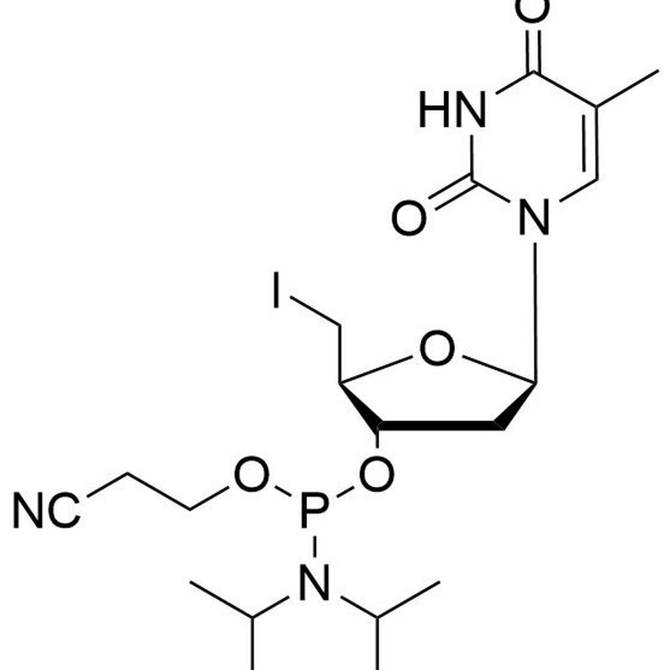 5'-I-dT CE-Phosphoramidite, BULK (g), Glass Screw-Top