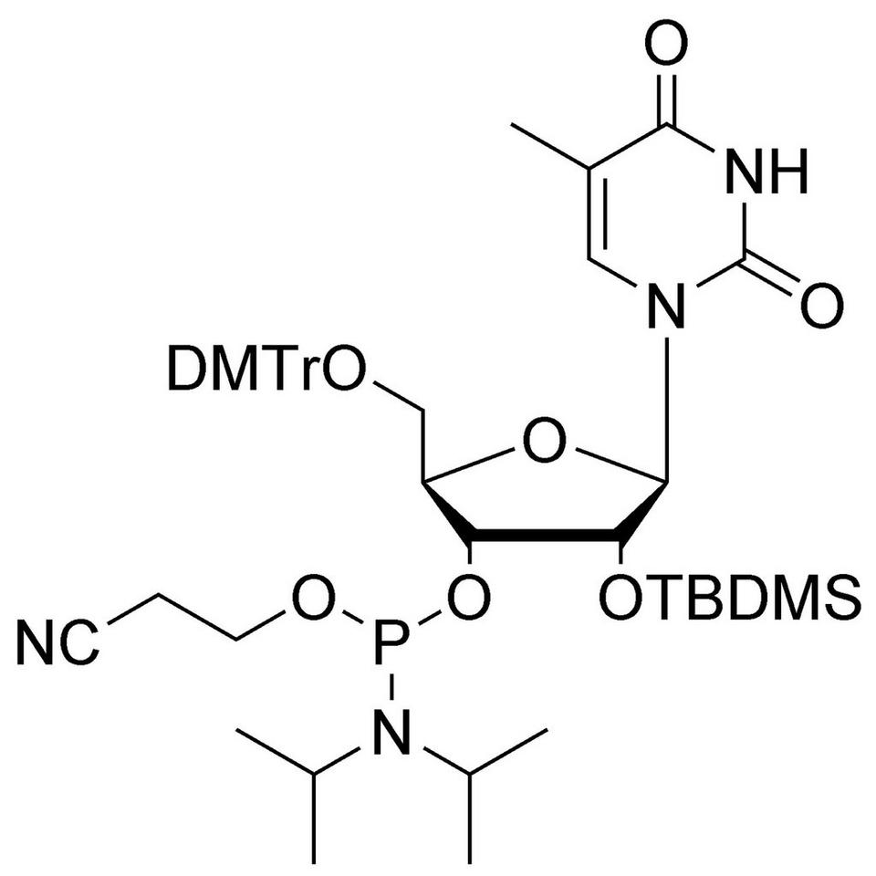 5-Me-U CE-Phosphoramidite (ribo-T), 250 mg, ABI (8 mL / 20 mm Septum)