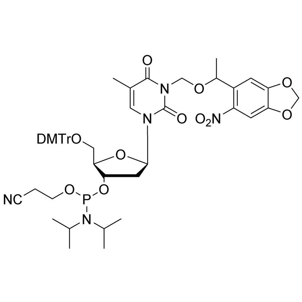 NPOM-Caged-dT CE-Phosphoramidite, 250 mg, ABI (10 mL / 20 mm Septum)