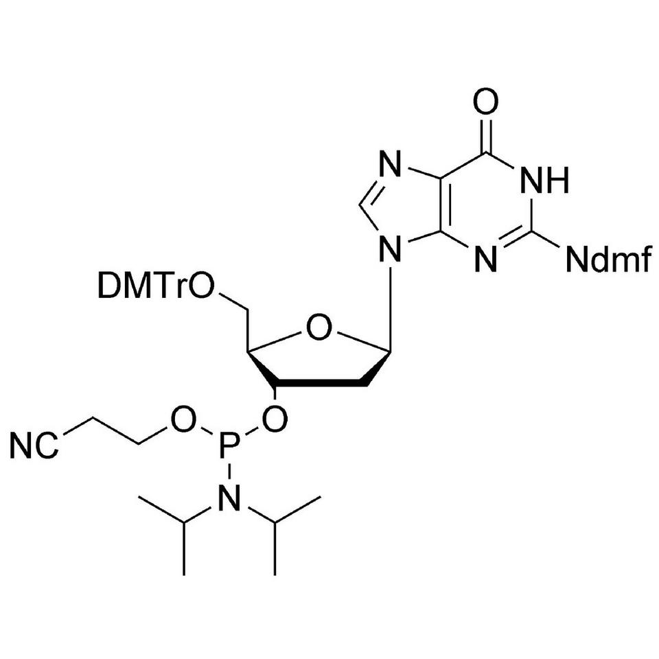 dG (dmf) CE-Phosphoramidite, 10 g, ABI (100 mL / 20 mm Septum)