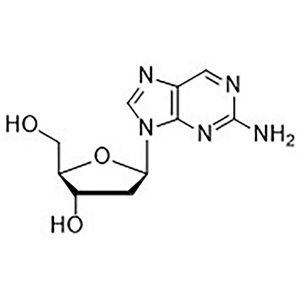 2-Amino-9-(β-D-2-deoxyribofuranosyl)purine, 25 mg, Glass Screw-Top