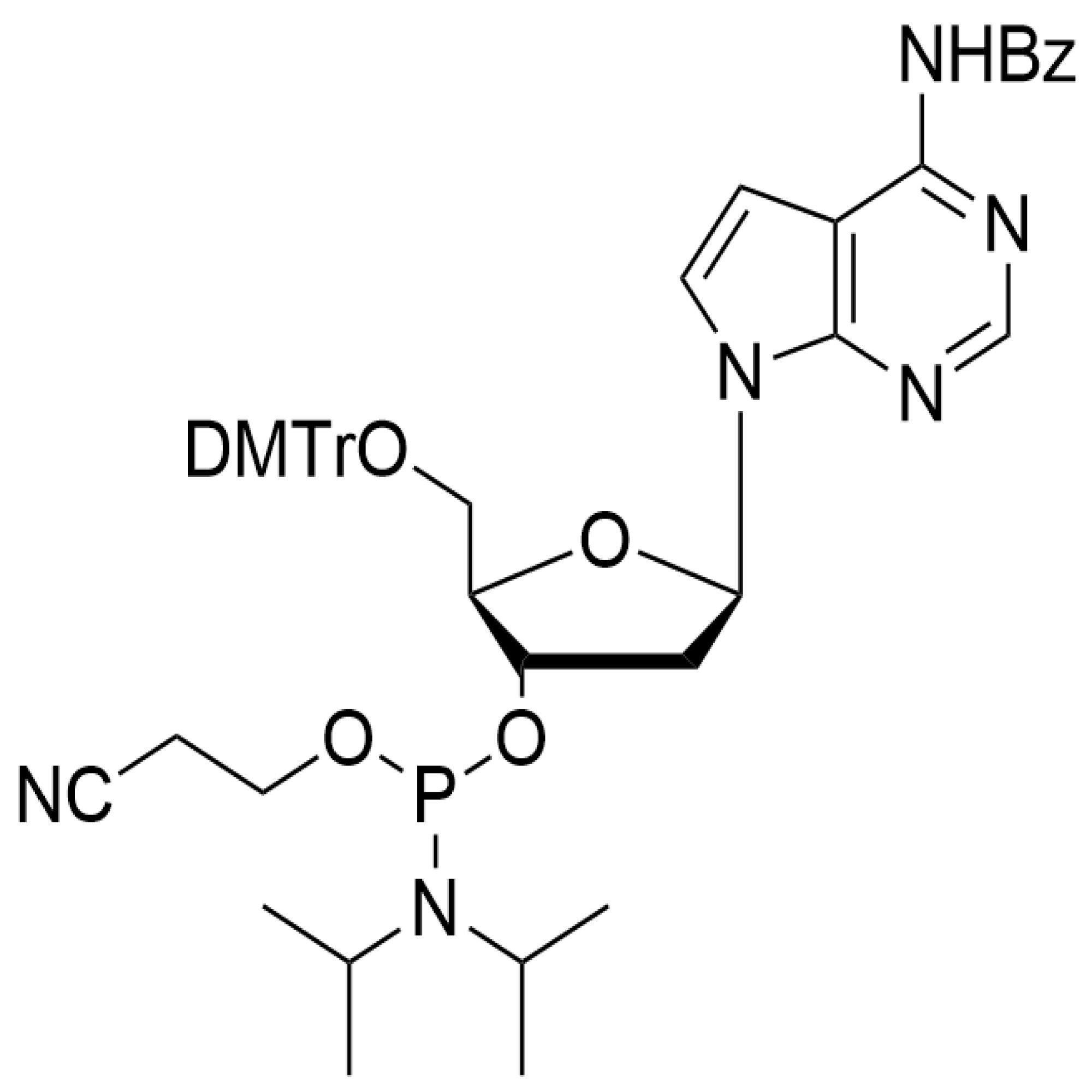 7-Deaza-dA CE-Phosphoramidite, BULK (g), Glass Screw-Top