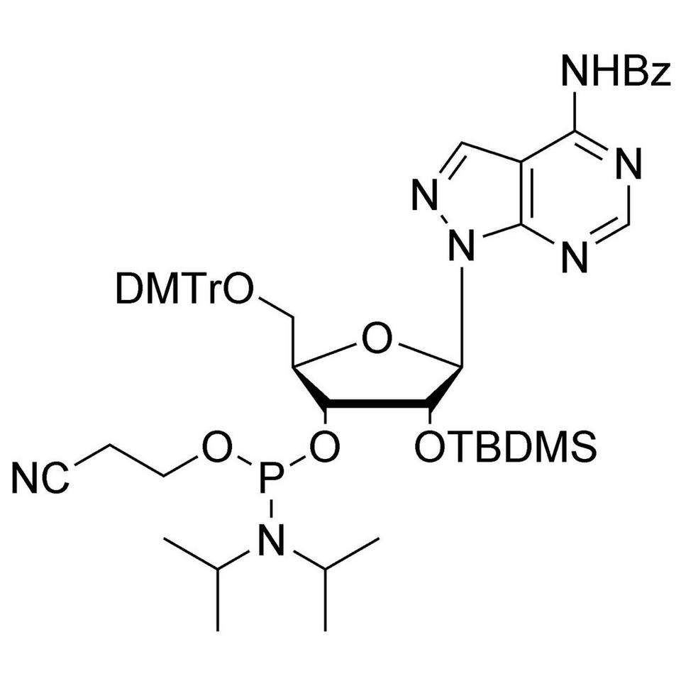 8-Aza-7-deaza-A CE-Phosphoramidite, 100 μmol, ABI (5 mL / 20 mm Septum)