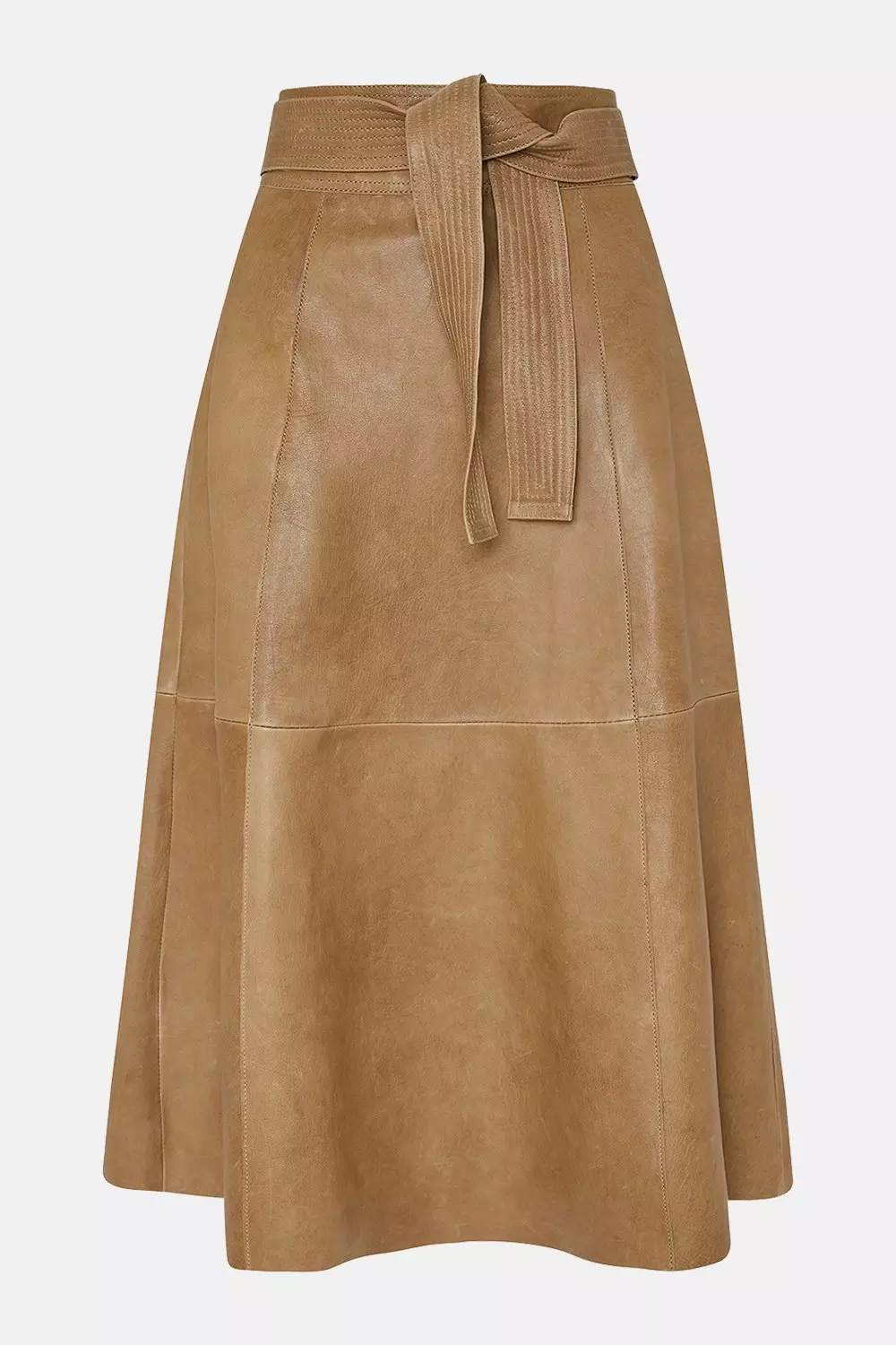 Karen millen clearance green leather skirt