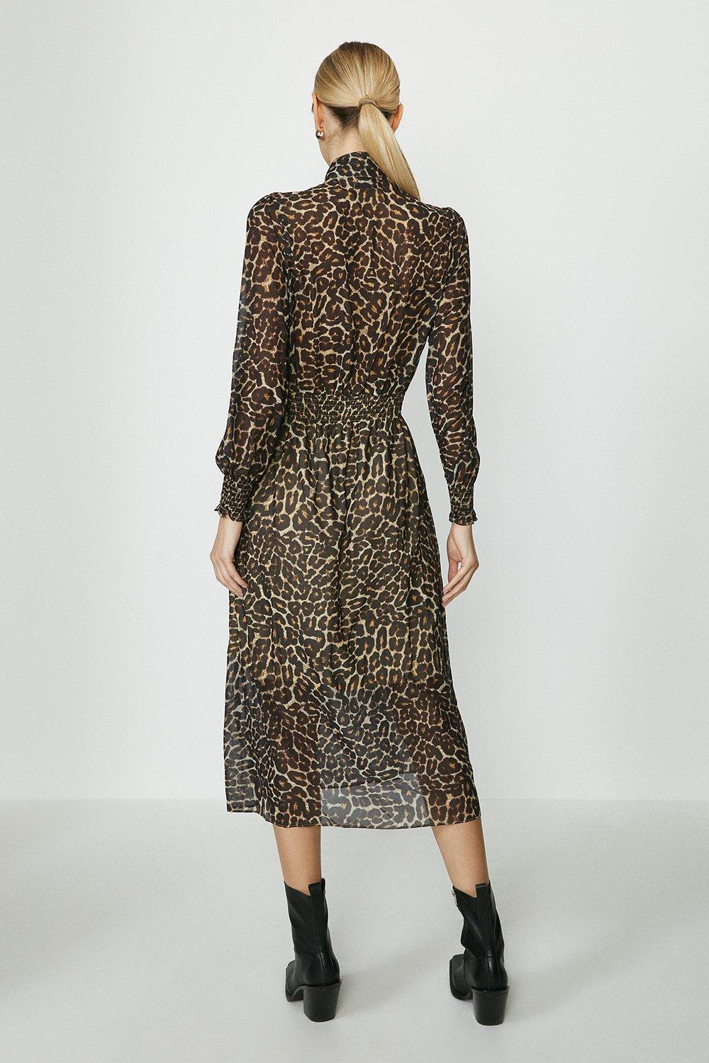 animal print midi dress uk