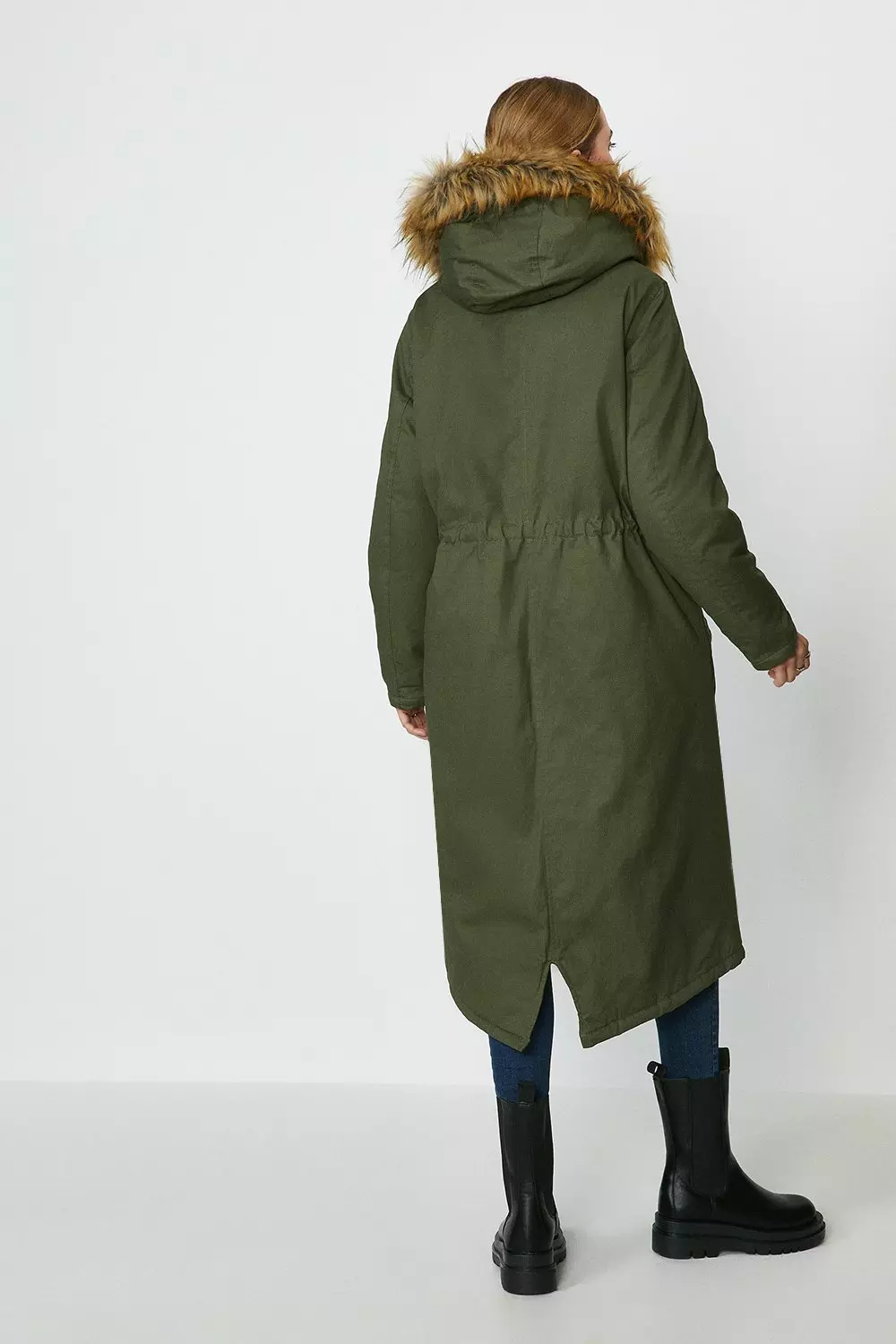 Faux Fur Trim Hooded Parka | Coast