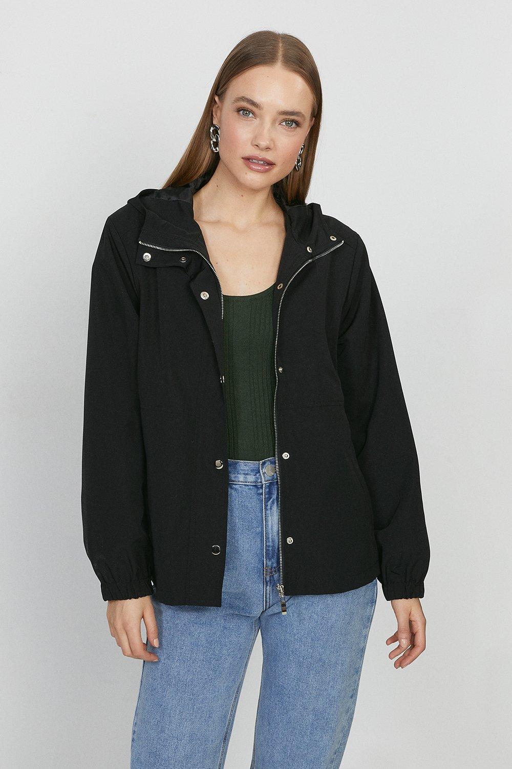 black womens lightweight jacket