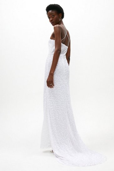 Coast – Premium Tiered Embellished Bandeau Maxi Dress Robes de mariée à moins de 200 euros COAST