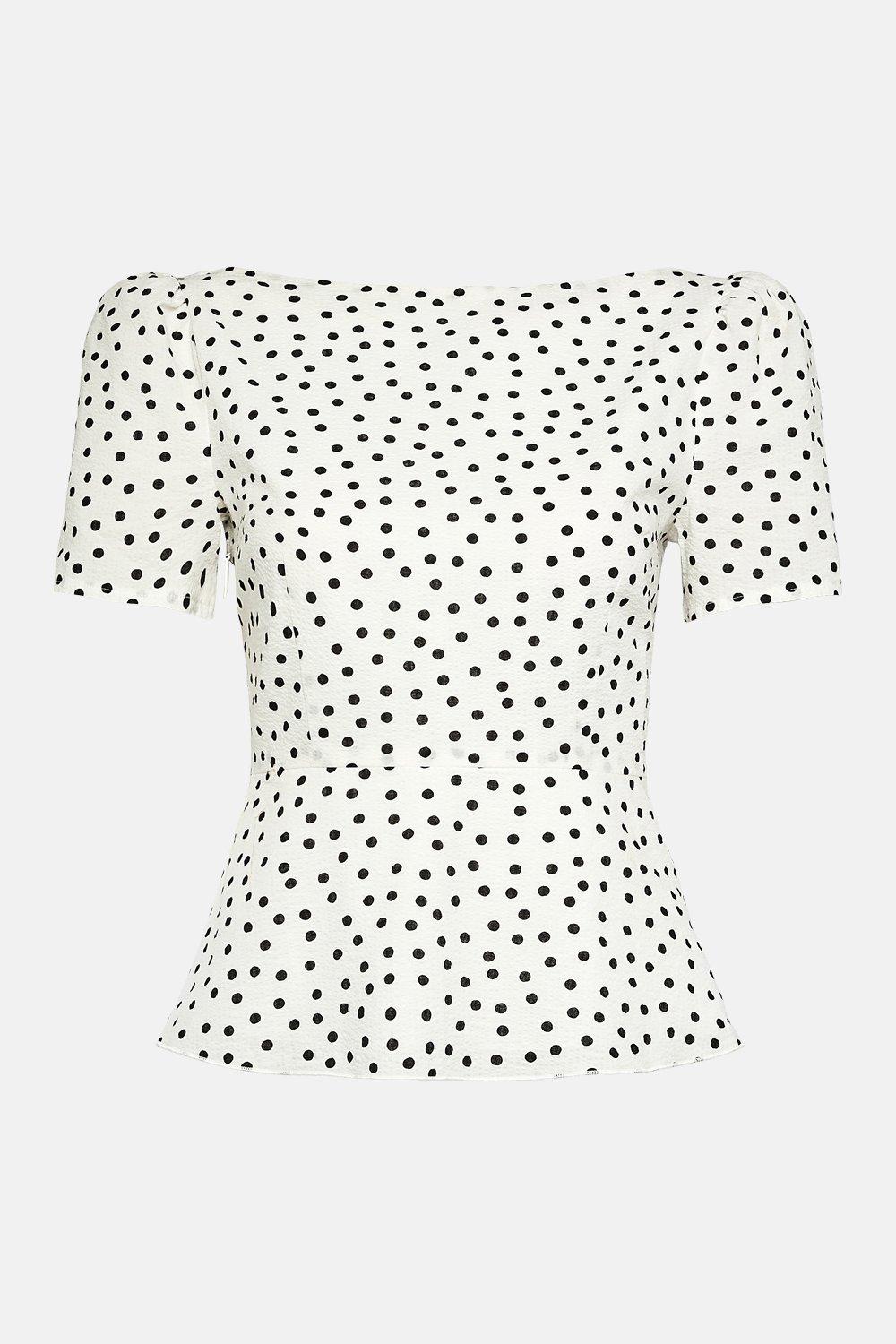 m and s polka dot midi dress