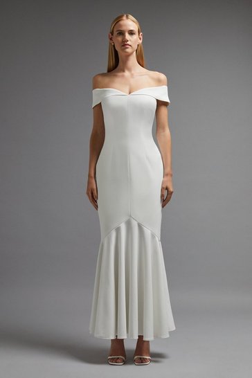 Coast – Premium Sleeveless Tuxe Wrap Mini Dress Robes de mariée courtes The Wedding Explorer