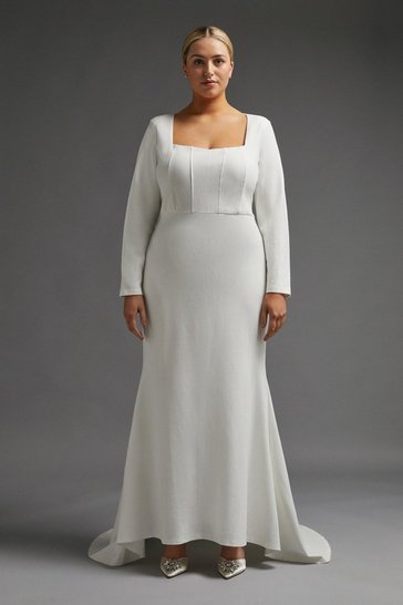 Coast – Embroidered Long Sleeve Maxi Dress Robes de mariée courtes The Wedding Explorer