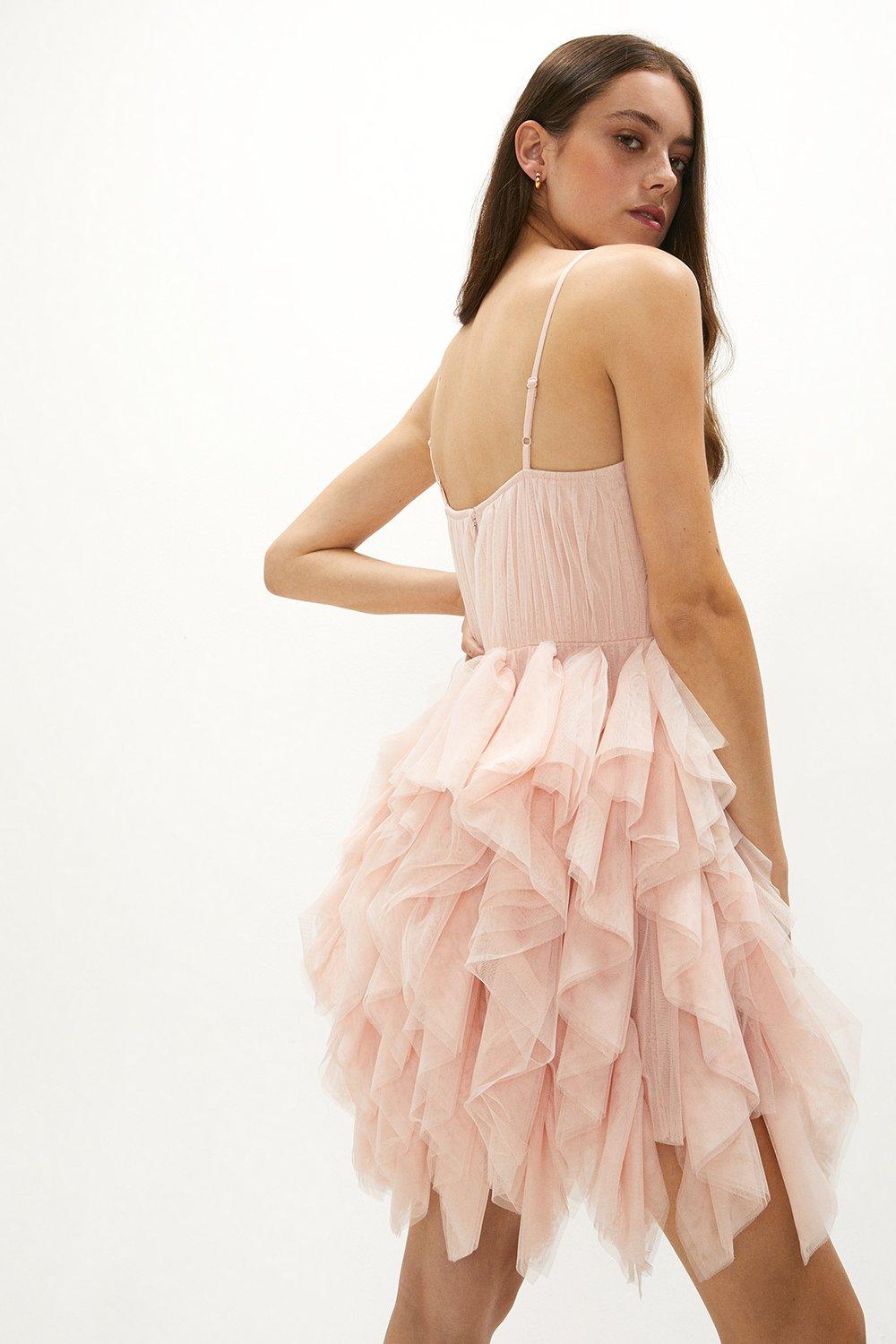 long frilled skirt