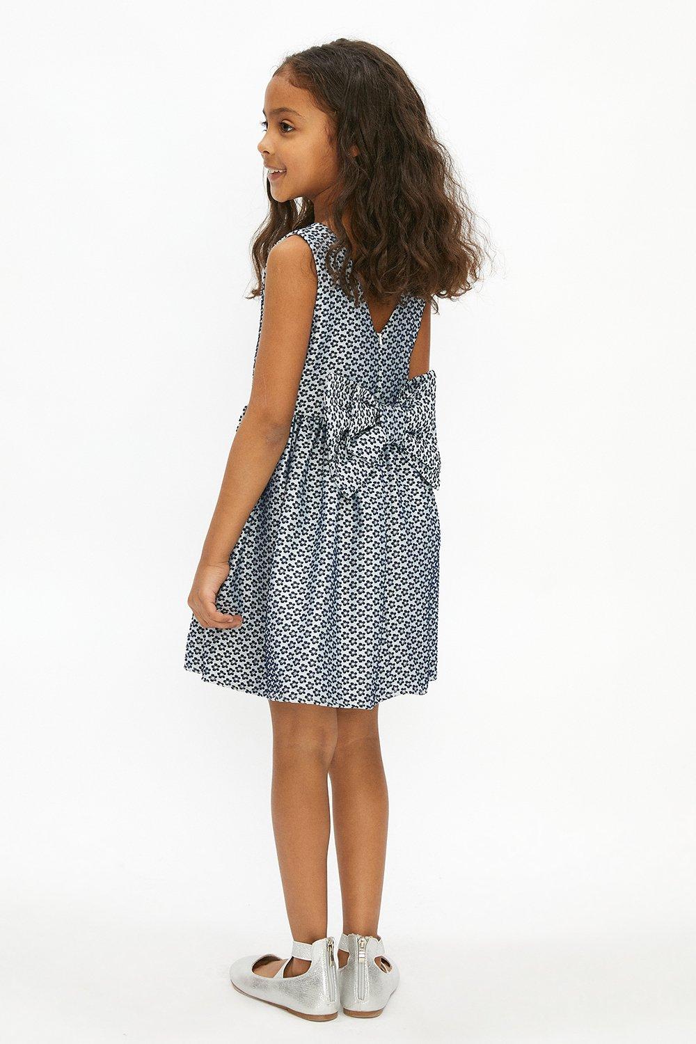 navy jacquard dress