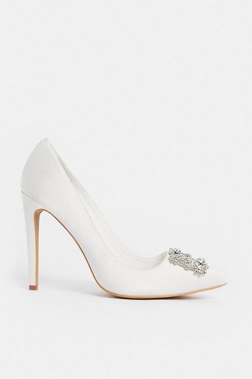 Coast – Diamante Court Shoe Escarpins mariage COAST