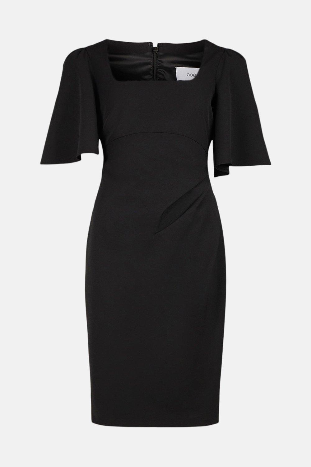 black office dress with sleeves