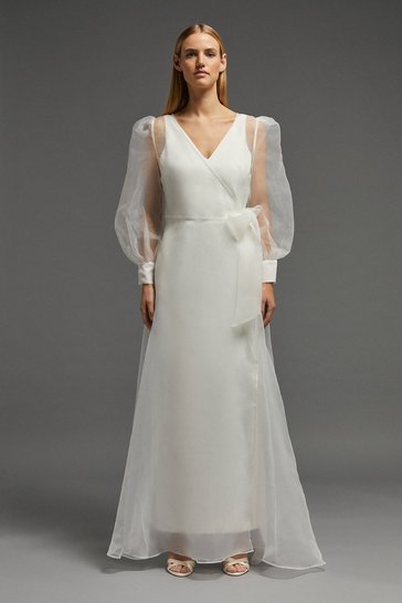 Coast – Sequin Wrap Front Overlay Dress Robes de mariée à moins de 200 euros COAST