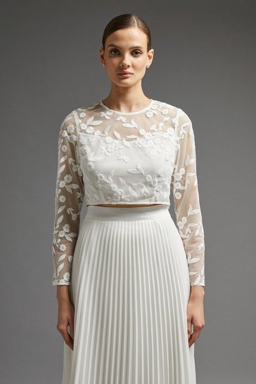 Coast – Premium Full Mesh Skirt Diamante Bodice Bridal Gown Robes de mariée à moins de 1000 euros COAST