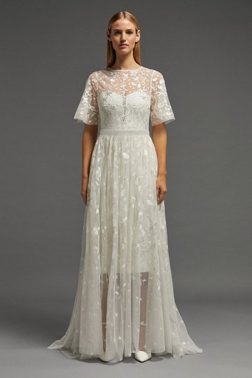 Coast – Embellished Overlay Skirt Jupes mariage The Wedding Explorer