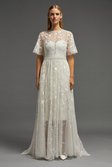 Ivory Embroidered Over Dress