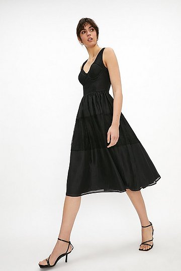 Black Lace ☀ Midi Cocktail Dresses ...