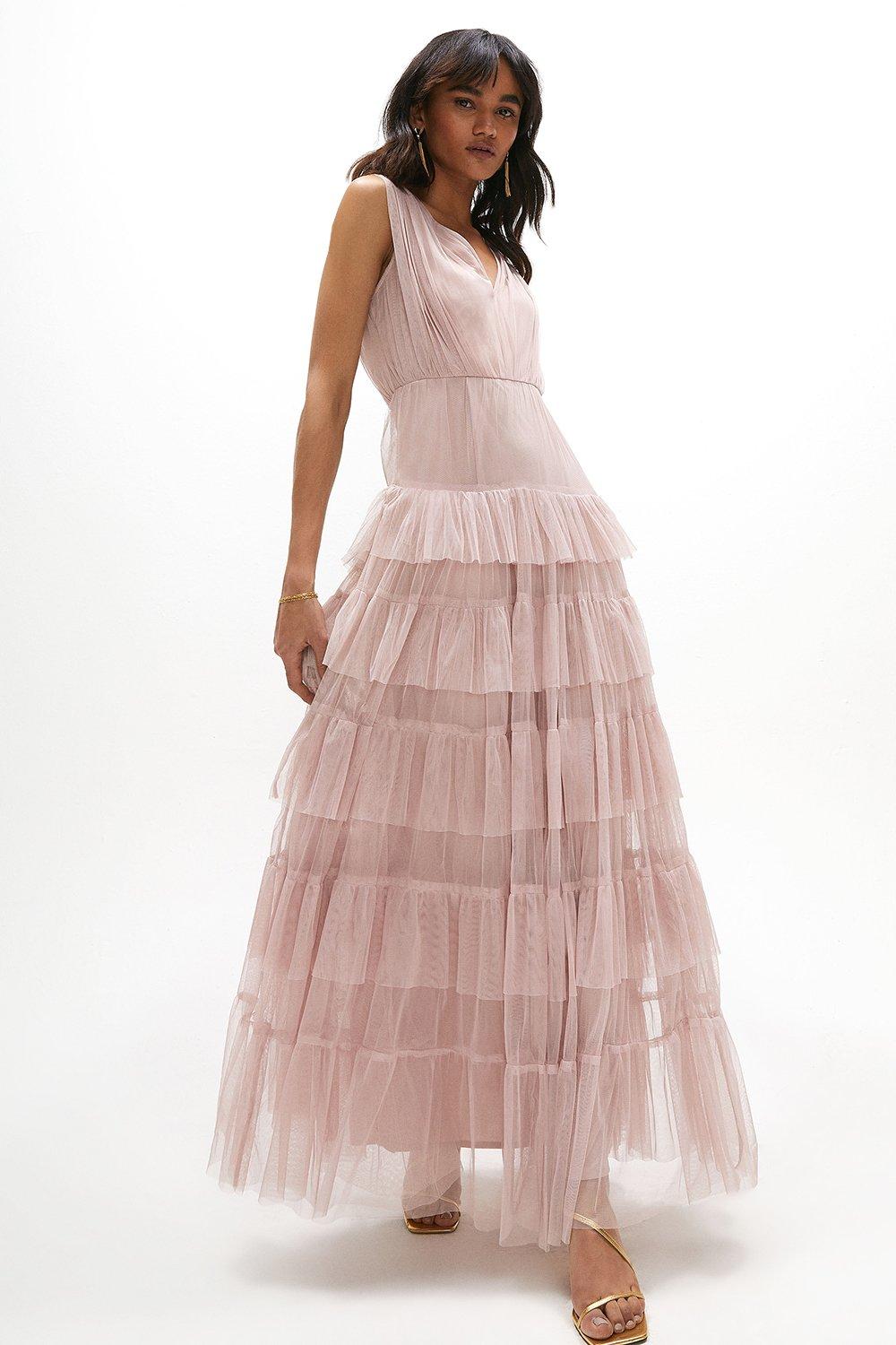 Tulle Tiered Maxi Dress Coast 2931