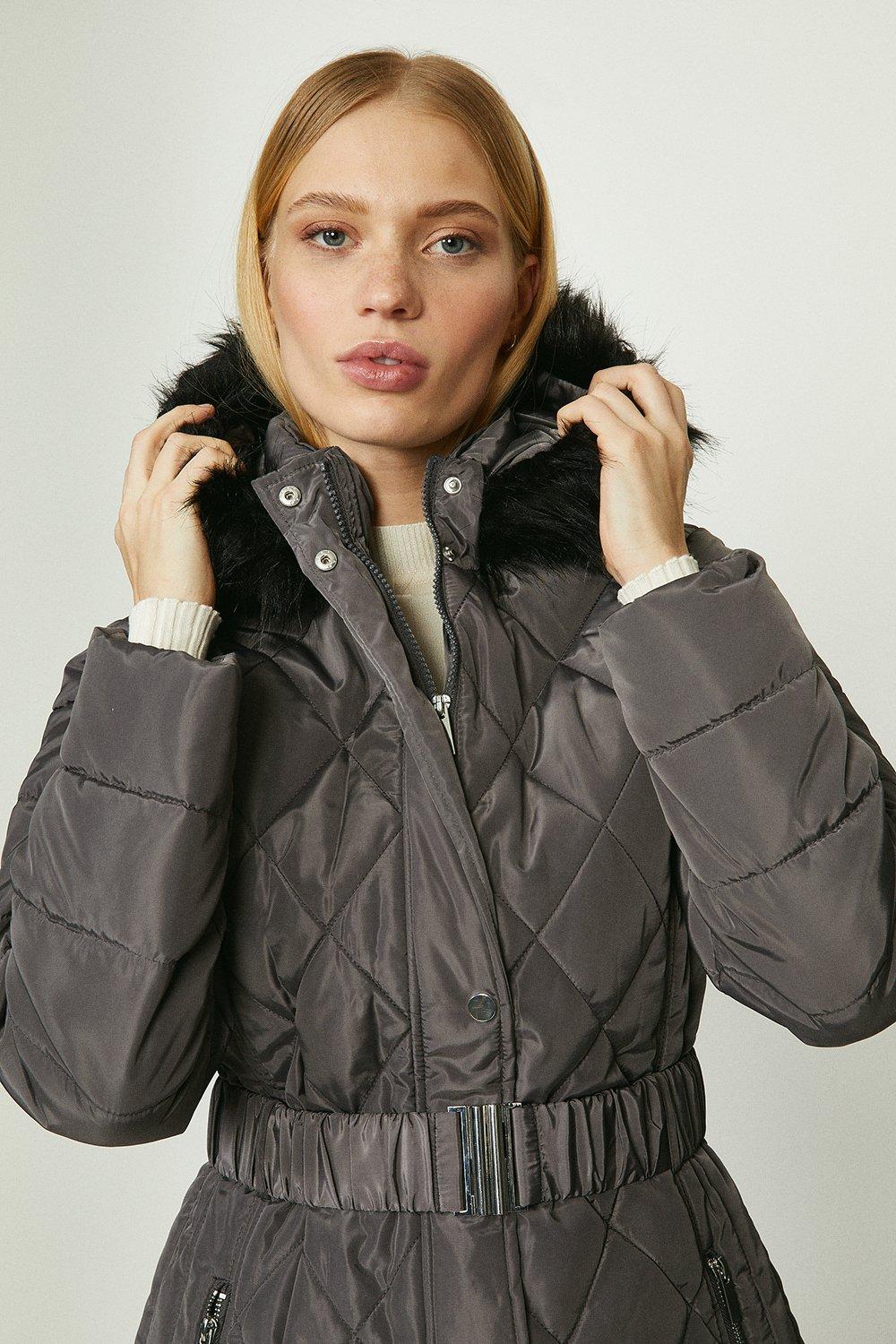 long luxe padded coat