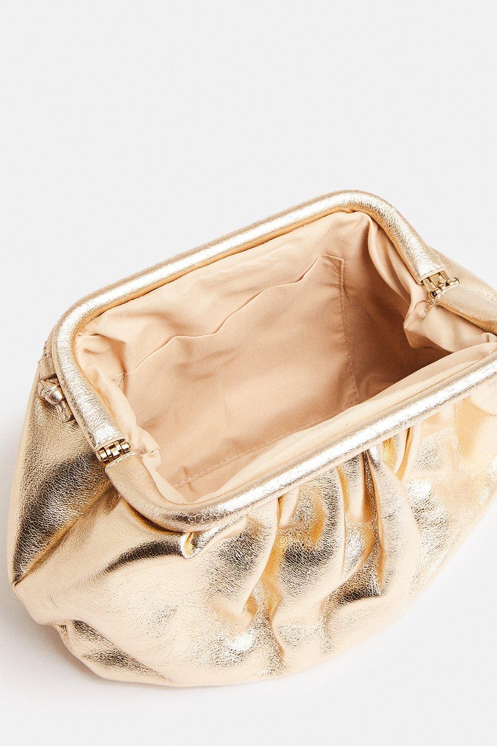 gold slouch bag