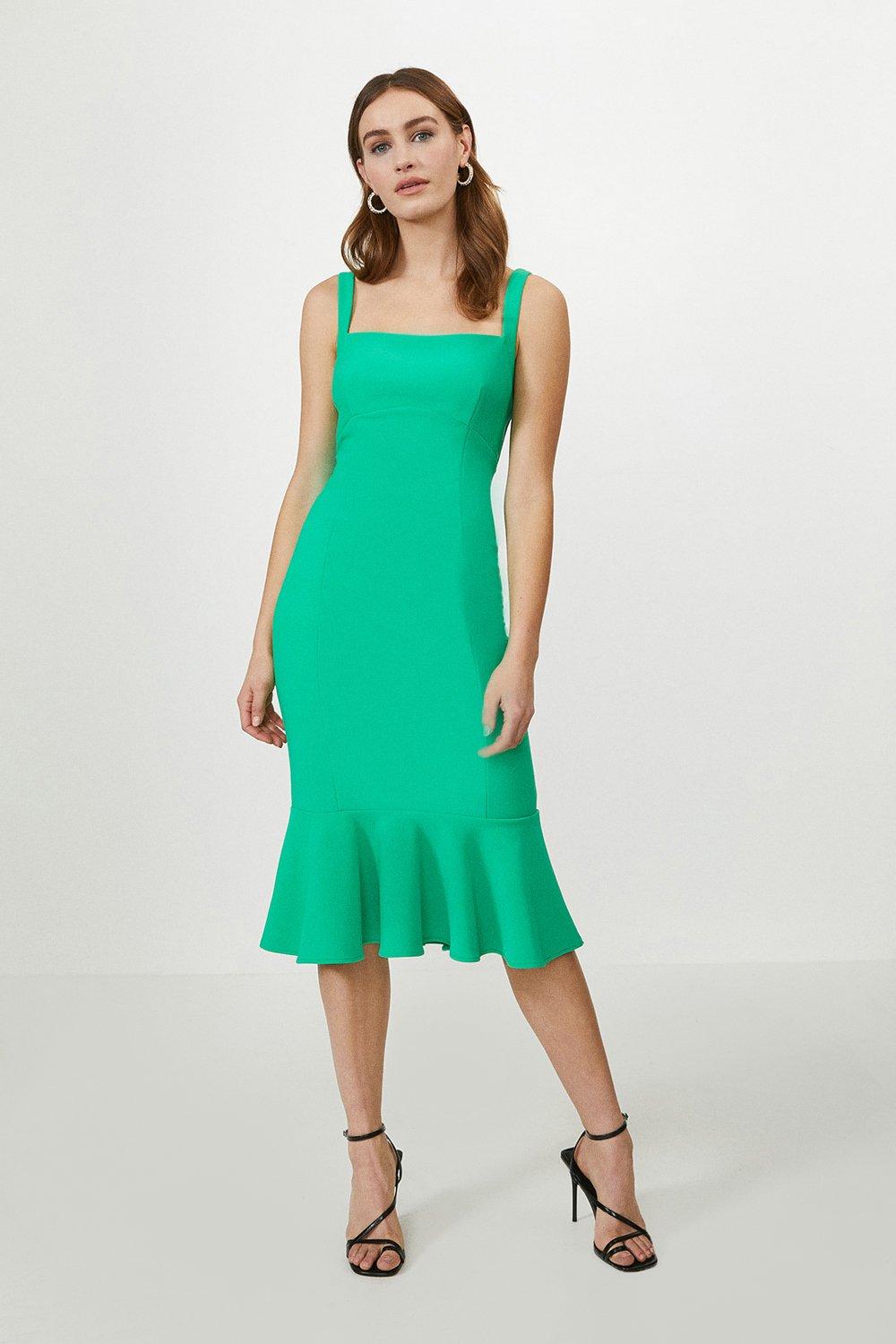 emerald bodycon midi dress as seen on tv