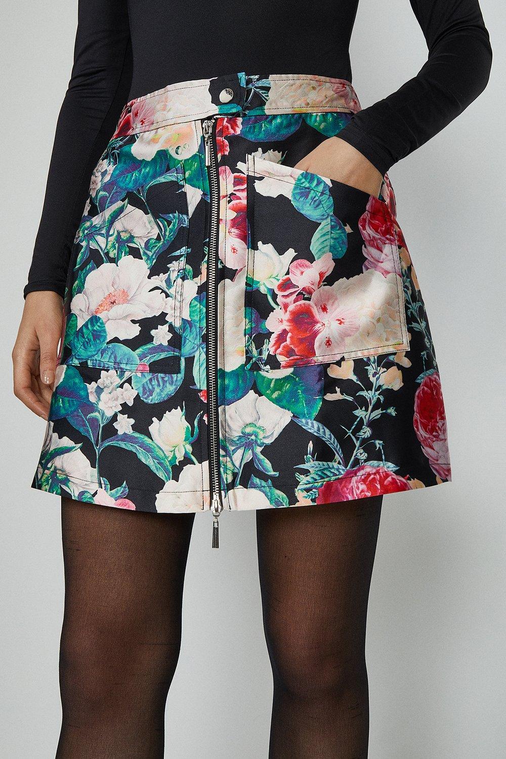 jacquard skirt mini