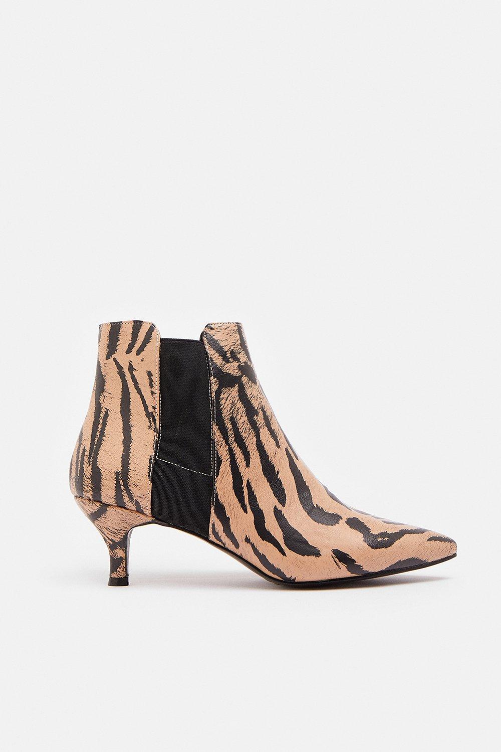 tiger print boots