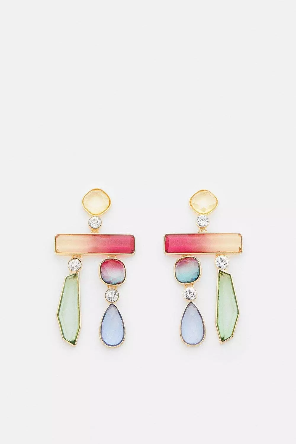 resin statement earrings