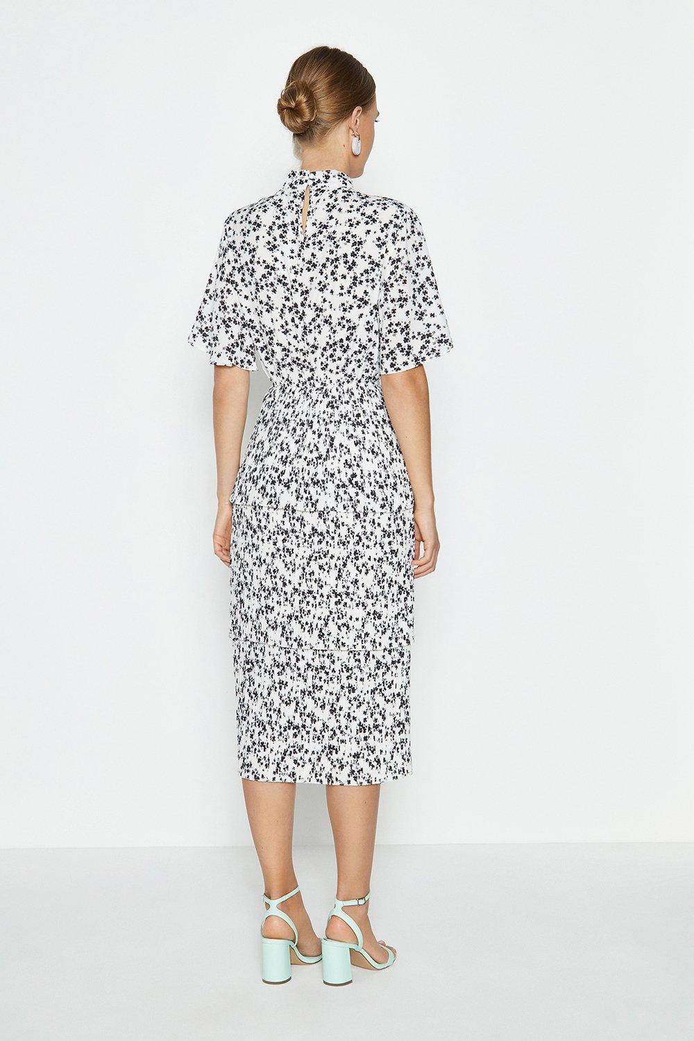 coast avienna print tier dress