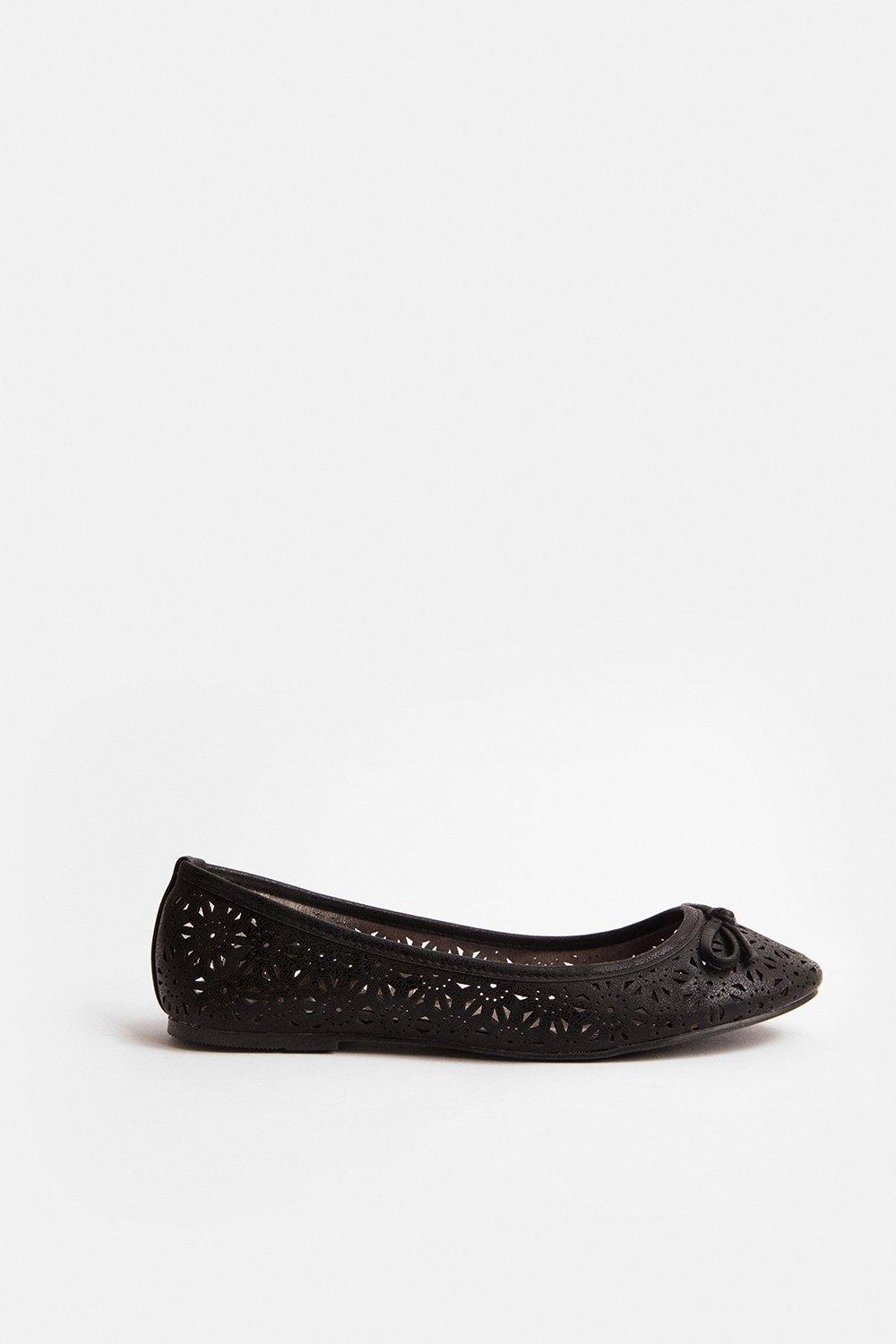 laser cut ballet pumps