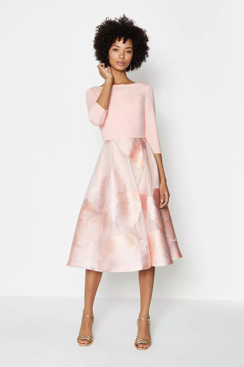 jacquard dress midi