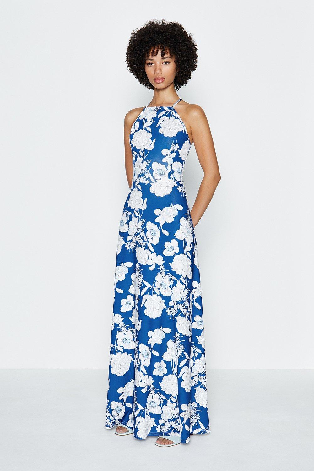 coast fabien print maxi dress