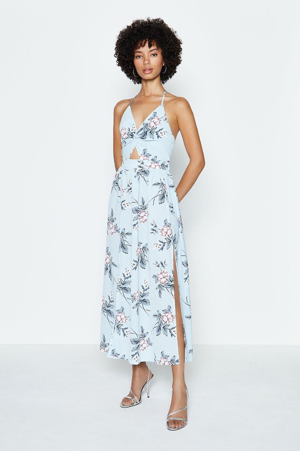 halter neck maxi